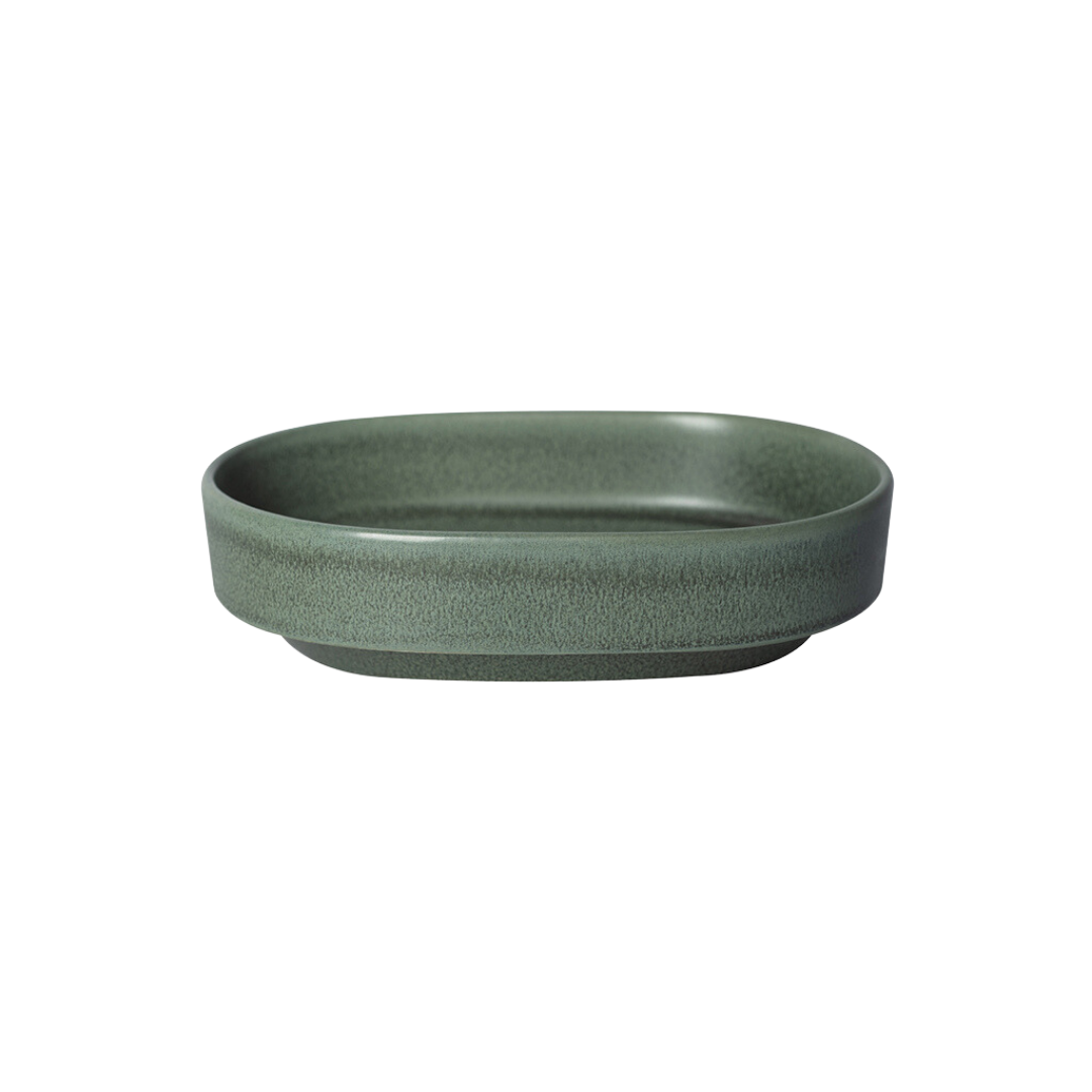 19cm Oval Bowl (L) (Matte Dark Green).png