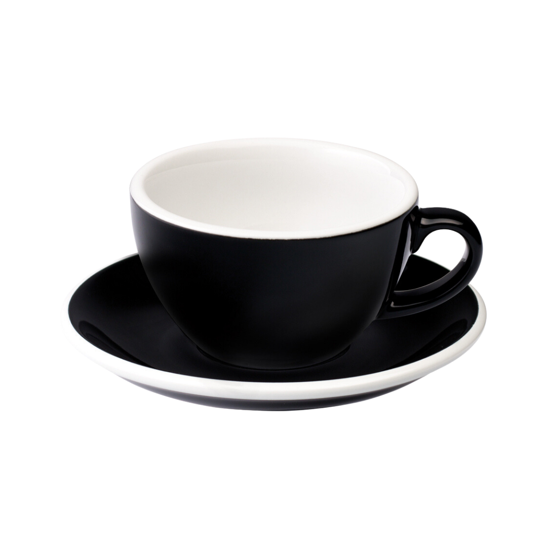 3 200ml Egg Cup & Saucer -  Black.png