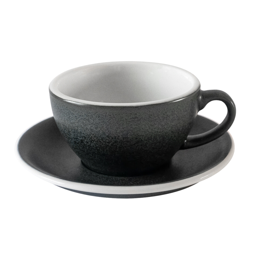 Egg 300ml Cup and Saucer - Anthracite.png